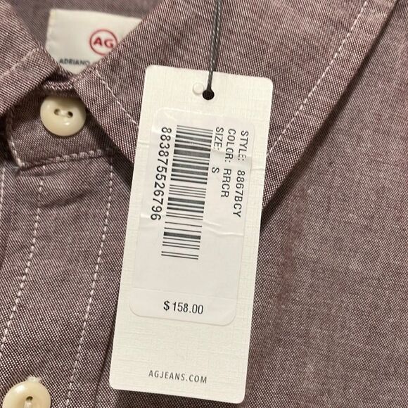 AG Adriano Goldschmied Mens Size Small Button Down Shirt - Picture 6 of 7